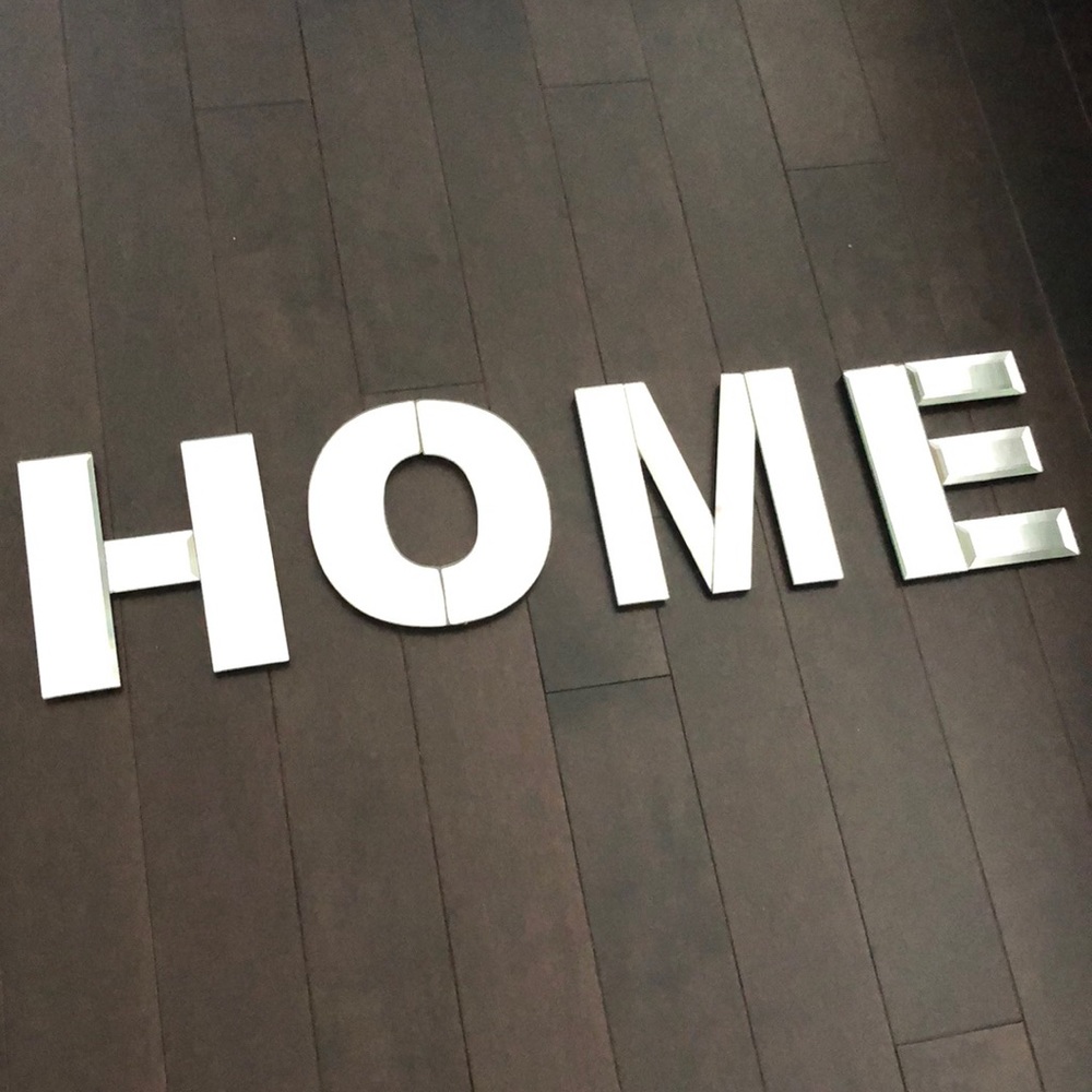 HOME Mirrored Letter Sign